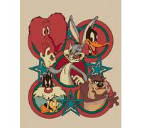 Zuty - Peinture par numéros - LOONEY TUNES RETRO POSTER II, 40x50 cm, toile tendue sur châssis