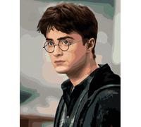 Zuty - Peinture par numéros - PORTRAIT DE HARRY POTTER, 40 x 50 cm, toile tendue sur châssis