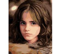 Zuty - Peinture par numéros - PORTRAIT D'HERMIONE AU REGARD SÉVÈRE (HARRY POTTER), 40 x 50 cm, toile tendue sur châssis