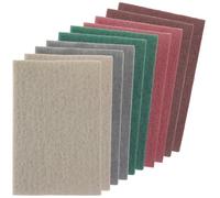 Zuuyye - Lot de 10 chiffons abrasifs en non-tissé 150 x 230 mm, 5 grenades 600/800/1000/1500/3000, pour ponçage et polissage métal bois acier, chiffon de nettoyage