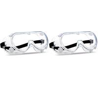 Zuvo Lunettes de sécurité - Lunettes de protection anti-buée transparentes pour le travail, le laboratoire et le bricolage - Protection des yeux résistante aux chocs et à la poussière (Lot de 2)
