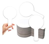 Zuxbolf 30 Pièces Panneau de Notation Tableau Blanc Effaçable à Sec 23 * 13cm Petit Tableau Blanc de Vote Double Face pour Étudiants, Enseignement, Bureau, Réunions