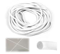 Zuxbolf Fond de Joint, Joint d'étanchéité Ø 6 mm Cordon d'étanchéité pour Joints 10M Joint de Cordon Rond Cordons Ronds en Caoutchouc Mousse pour Portes Fenêtres Murs et Plafonds, Blanc