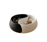 ZUXWUX Bol de rangement noir et blanc imprimé en 3D | Surface mate lisse, taille de bureau compacte, utilisation à la maison/bureau/bibliothèque/commode.
