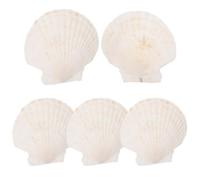 ZUXWUX Organisateur de 5 plats à bibelots en coquillage | Conception de support polyvalente, rangement compact empilable, utilisation sur commode/bureau/entrée