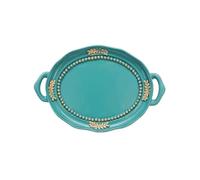 ZUXWUX Organisateur de plats à bijoux en plateau résine | Surface lisse et brillante, organisateur multi-usage, utilisation sur commode/entrée/vanité.