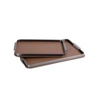ZUXWUX Organisateur rectangulaire de plateau voiturier en cuir | Forme rectangulaire, base doublée douce, utilisation table de nuit/entrée/commode