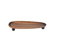 ZUXWUX Porte-clés en bois de noyer | Bords d'angle arrondis, surface polie lisse, utilisation dans l'entrée/commode/vanité.