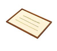 ZUXWUX Présentoir organisateur de plateau à bijoux en bois | Utilisation d'affichage polyvalente, utilisation sur commode/table de nuit/entrée