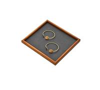 ZUXWUX Présentoir organisateur de plateau à bijoux en bois | Utilisation d'affichage polyvalente, utilisation sur commode/table de nuit/entrée