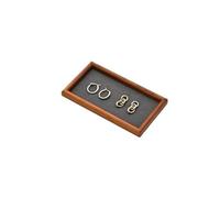 ZUXWUX Présentoir organisateur de plateau à bijoux en bois | Utilisation d'affichage polyvalente, utilisation sur commode/table de nuit/entrée
