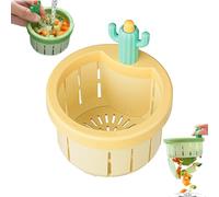 ZVD Cactus Passoire Evier Cuisine Grille Evier Cuisine ÉVacoir Drain Cactus ÉVier Panier De DéChets Panier CréAtif Filtre Passoire Vidange avec PoignéE pour La Maison (B)