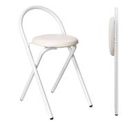 ZVfsdgSDFG marchepied Pliant, Aucun Assemblage requis, Facile à Transporter, Gain de Place(White a,47cm x 1pcs)