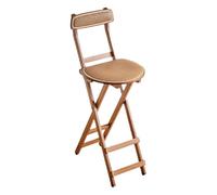 ZVfsdgSDFG marchepied Pliant, Aucun Assemblage requis, Gain de Place, idéal for la Cuisine, Le Bar(Brown,70.5cm)