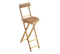 ZVfsdgSDFG marchepied Pliant, Aucun Assemblage requis, Gain de Place, idéal for la Cuisine, Le Bar(Wood,70.5cm)