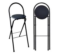 ZVfsdgSDFG marchepied Pliant, Facile à Transporter, sans Montage, Compact, for la Cuisine et Le Bar(Black,70cm/28in)