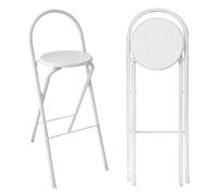ZVfsdgSDFG marchepied Pliant, Facile à Transporter, sans Montage, Compact, for la Cuisine et Le Bar(White,70cm/28in)