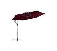 Zweefparasol met aluminium paal 300 cm bordeauxrood313754