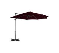 Zweefparasol met aluminium paal 300 cm rood312306