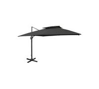 vidaXL Parasol ampli avec aération 300x300 cm noir