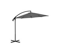 Zweefparasol met stalen paal 300 cm antracietkleurig44875
