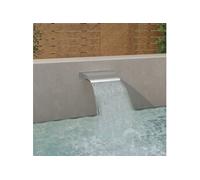 VidaXL Fontaine piscine inox 45x26 cm