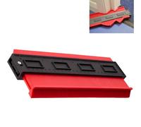 Zwenjuan Jauge de Contour en Plastique Rouge 25cm,Copieur de Contour,Duplicateur de Profil,Outil de Mesure Précise pour Carrelage, Parquet & Bois Homme,Papa