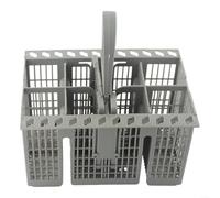 ZWEquipint C00257140 Pièce de rechange pour panier à couverts pour lave-vaisselle Bauknecht, Indesit, Hotpoint avec poignée ronde amovible, gris