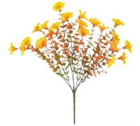 ZWEquipint Eucalyptus artificiel Morning Glory Fleurs en soie 7 têtes pour extérieur, jardin, maison (A)