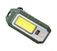 ZWEquipint Lampe de travail LED rechargeable 1000 lm avec base magnétique, 6 modes, charge de type C et sortie USB pour réparation automobile, camping (lampe de travail F-2001)
