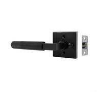 ZWEquipint Levier de porte d'intimité doré brossé avec bouton de verrouillage intérieur, poignée en alliage de zinc pour chambre à coucher, salle de bain, loquet réglable pour portes gauchers et