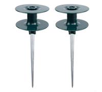 ZWEquipint Lot de 2 roues de guidage de tuyau d'arrosage avec piquet de sol pour arroser la pelouse et l'entretien du jardin