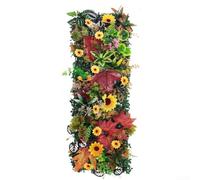ZWEquipint Panneau mural réaliste de plantes artificielles 75 x 25 cm - Protection UV - Haie d'herbe synthétique pour intérieur ou extérieur - Toile de fond (25 x 75 cm-TS-01)