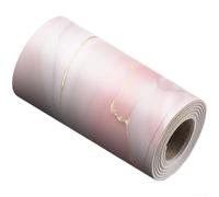 ZWEquipint Plinthe en PVC effet marbre autocollant imperméable Bordure murale Rose 240 x 10 cm (30 cm)