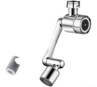 ZWEquipint Rallonge de robinet avec filtre à eau, rotation à 1080 °, double modes de pulvérisation, buse de robinet de cuisine en cuivre pour nettoyage anti-éclaboussures (B)
