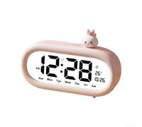 ZWEquipint Réveil numérique mignon avec veilleuse pour chambre d'enfant, bureau, chaton, panda (8897 lapin de dessin animé)