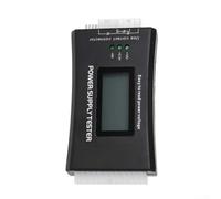 ZWEquipint Testeur d'alimentation ATX - Voltmètre numérique CC pour 24 broches 20 broches pour Molex pour SATA PCI-E LCD Affichage de tension pour PC ITX BTX Outil de diagnostic (plastique noir)