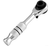 ZWEquipint Tournevis à cliquet 1/4" avec mécanisme à 72 dents, porte-embout à dégagement rapide, poignée antidérapante, pour acier Cr-v