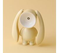 ZWEquipint Veilleuse LED en forme de lapin, lampe douce non éblouissante pour chambre à coucher, dortoir, décoration d'animal mignon pour enfants, lecture, étude, relaxation, plastique, 7,5 x 4,5 x 8