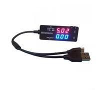 ZWEquipint Voltmètre ampèremètre numérique USB avec écran LCD pour chargeur, tension et surveillance, testeur de surveillance, noir, 69 x 26 x 19 mm (USB-Type-C)