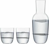 ZWIESEL GLAS handmade 1382 KARAFFE 0,75 + 2 BECHER 42 AURA SCHWARZ 121693