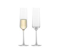 Lot de 6 flûtes à champagne avec verre MP n° 7/H 252 mm