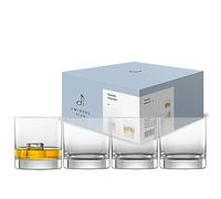 Zwiesel Glas Tavoro 122420 Lot de 4 grands verres à whisky en verre de haute qualité Hauteur 9,5 cm Diamètre 8,9 cm Volume 400 ml