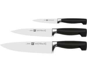 Zwilling 35290-003 Set de couteaux Quatre étoiles, 3 pièces, trempé à froid, inoxydable