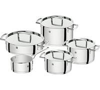 Zwilling Batterie de Cuisine, Acier Inoxydable, Gris Brillant, Ø 16 cm, Ø 20 cm, Ø 24 cm, Ø 28 cm