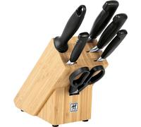 ZWILLING Bloc à couteaux avec 6 couteaux Quatre étoiles 7 pièces