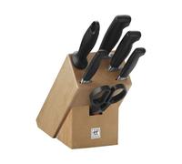 ZWILLING Bloc de Couteaux (7 pièces), Hêtre, série Four Star