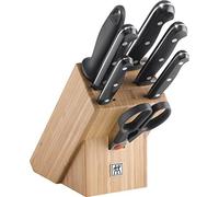 ZWILLING Bloc de Couteaux (8 pièces), Acier Inoxydable, 28 x 12 x 32 cm, Noir, série Twin Chef 2