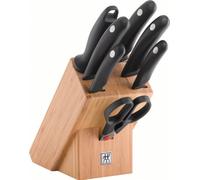 ZWILLING Bloc de Couteaux (8 Pièces), Bloc en Bambou, Couteaux & Ciseaux, Acier Inoxydable, Spécial/Manche Plastique, série Style