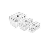 Zwilling Boîtes sous-vide Fresh & Save 3 pièces en verre borosilicate rectangulaires